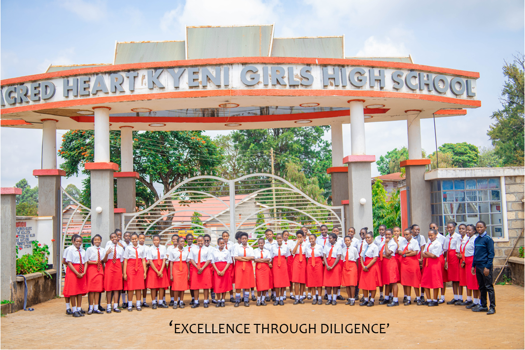 Students at the school gate